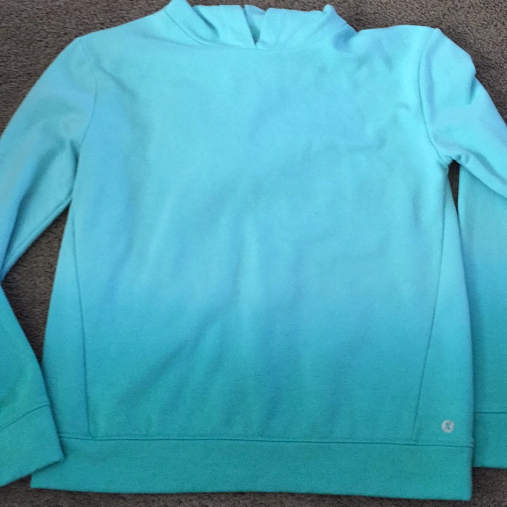 Aqua blue hoodie